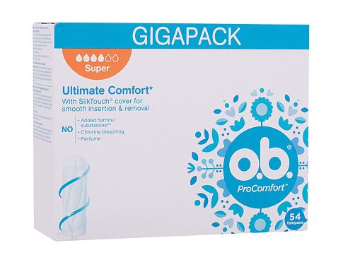 Tampon o.b. ProComfort Super 54 ks poškozená krabička