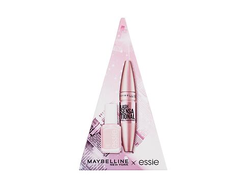 Řasenka Maybelline Merry Christmas! Gift Set 9,5 ml Very Black poškozená krabička Kazeta
