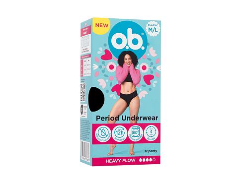 Menstruační kalhotky o.b. Period Underwear M/L 1 ks poškozená krabička