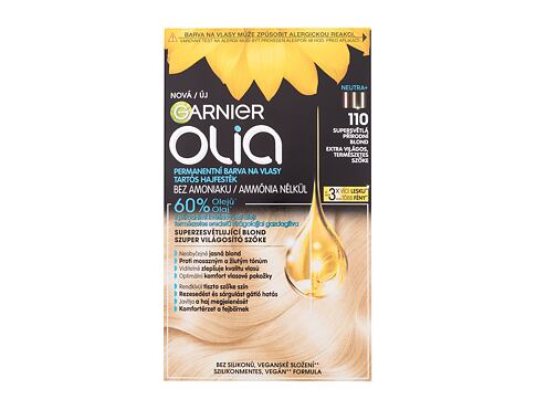 Barva na vlasy Garnier Olia 60 g 110 Super Light Natural Blonde poškozená krabička