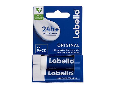 Balzám na rty Labello Original 24h Moisture Lip Balm Duo 2x4,8 g poškozená krabička