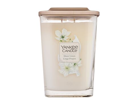 Vonná svíčka Yankee Candle Elevation Collection Sheer Linen 552 g vada zbarvení