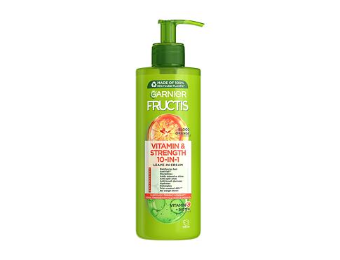 Bezoplachová péče Garnier Fructis Vitamin & Strength 10-IN-1 Leave-In-Cream 400 ml