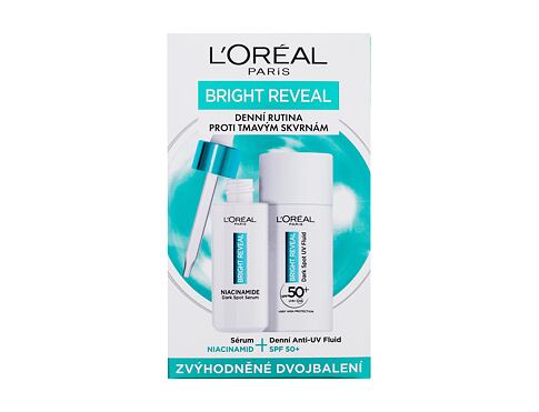 Denní pleťový krém L'Oréal Paris Bright Reveal Dark Spot UV Fluid SPF50+ 50 ml poškozená krabička Kazeta