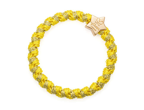 Gumička na vlasy By Eloise London Woven Gold Star Marigold 1 ks Marigold