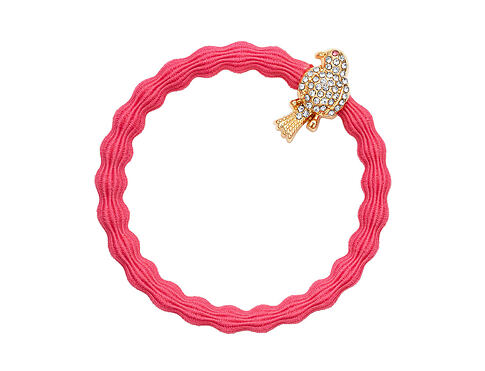 Gumička na vlasy By Eloise London Bling Charms Gold Diamanté Bird Neon Peach 1 ks Neon Peach