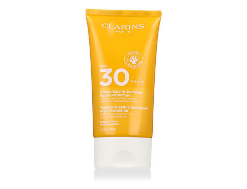 Opalovací přípravek na tělo Clarins Sun Care Youth-Protecting Body Sunscreen SPF30 150 ml