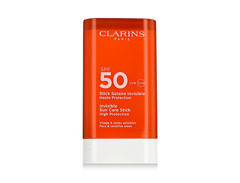 Opalovací přípravek na obličej Clarins Sun Care Invisible Stick SPF50 17 g