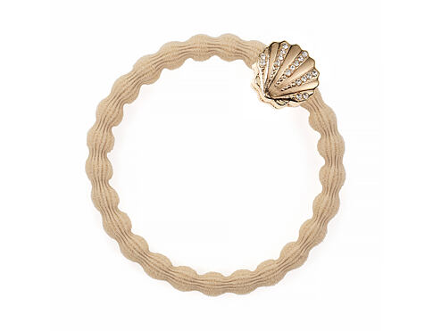 Gumička na vlasy By Eloise London Bling Charms Seashell 1 ks Sand