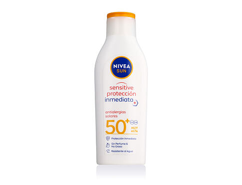 Opalovací přípravek na tělo Nivea Sun Sensitive Immediate Protect Lotion SPF50+ 200 ml