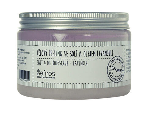 Tělový peeling Sefiros Salt & Oil Bodyscrub Lavender 300 ml poškozený flakon