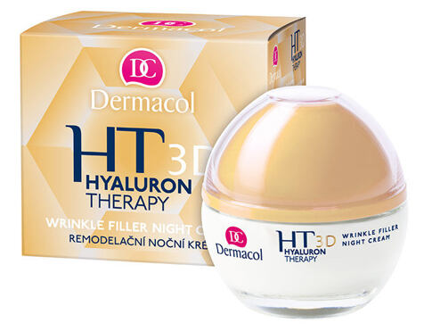 Noční pleťový krém Dermacol 3D Hyaluron Therapy 50 ml poškozená krabička