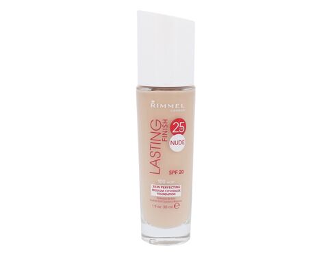 Make-up Rimmel London Lasting Finish 25h Nude Foundation 25hr Nude SPF20 30 ml 100 Ivory poškozený obal