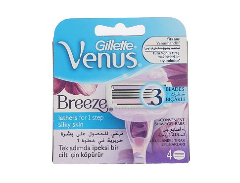 Náhradní břit Gillette Venus Breeze 4 ks poškozená krabička