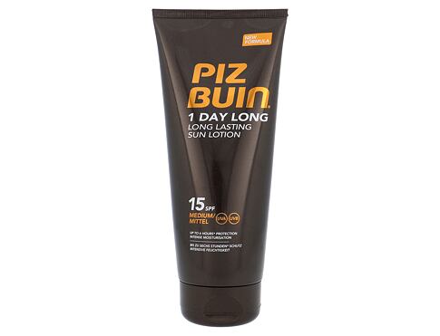 Opalovací přípravek na tělo PIZ BUIN 1 Day Long SPF15 200 ml poškozený flakon