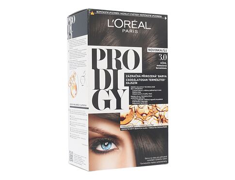 Barva na vlasy L'Oréal Paris Prodigy 1 ks 3.0 Kohl poškozená krabička