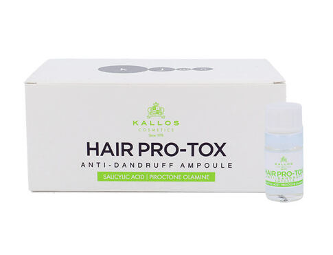 Přípravek proti lupům Kallos Cosmetics Hair Pro-Tox Ampoule 60 ml poškozená krabička Kazeta