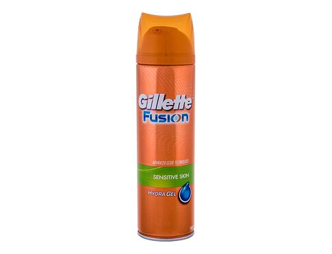 Gel na holení Gillette Fusion Hydra Gel Sensitive Skin 200 ml poškozený flakon