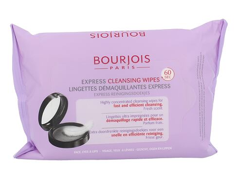 Odličovací ubrousky BOURJOIS Paris Express Cleansing Wipes 25 ks