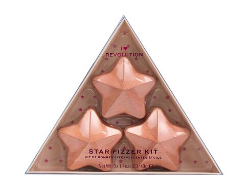 Bomba do koupele I Heart Revolution Star Bath Fizzer Kit 40 g Coconut Kazeta