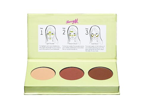 Pudr Barry M Flawless Chisel Cheeks Contour Kit 2,5 g Light - Medium