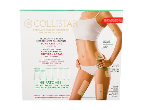 Pro zeštíhlení a zpevnění Collistar Special Perfect Body Patch-Treatment Reshaping Firming Critical Areas 48 ks poškozená krabička