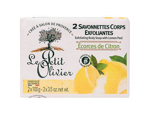 Tělový peeling Le Petit Olivier Exfoliating Body Soap Lemon Peel 200 g