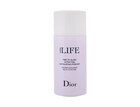 Peeling Christian Dior Hydra Life Time to Glow Ultra Fine Exfoliating Powder 40 g poškozená krabička