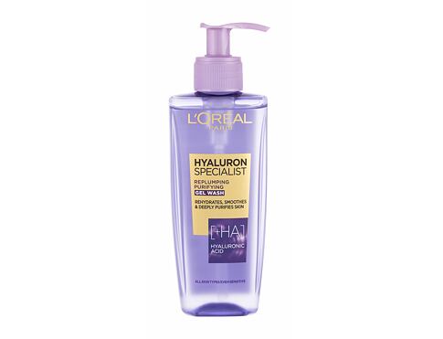 Čisticí gel L'Oréal Paris Hyaluron Specialist Replumping Purifying Gel Wash 200 ml