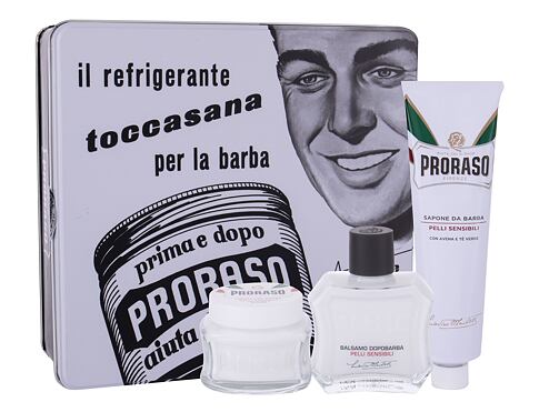 Balzám po holení PRORASO White After Shave Balm Kit 100 ml poškozená krabička Kazeta