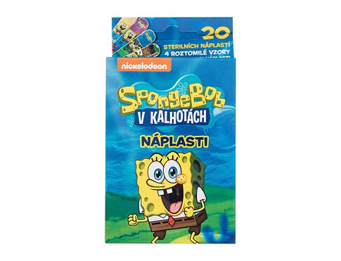 Náplast Nickelodeon SpongeBob Plaster 20 ks poškozená krabička